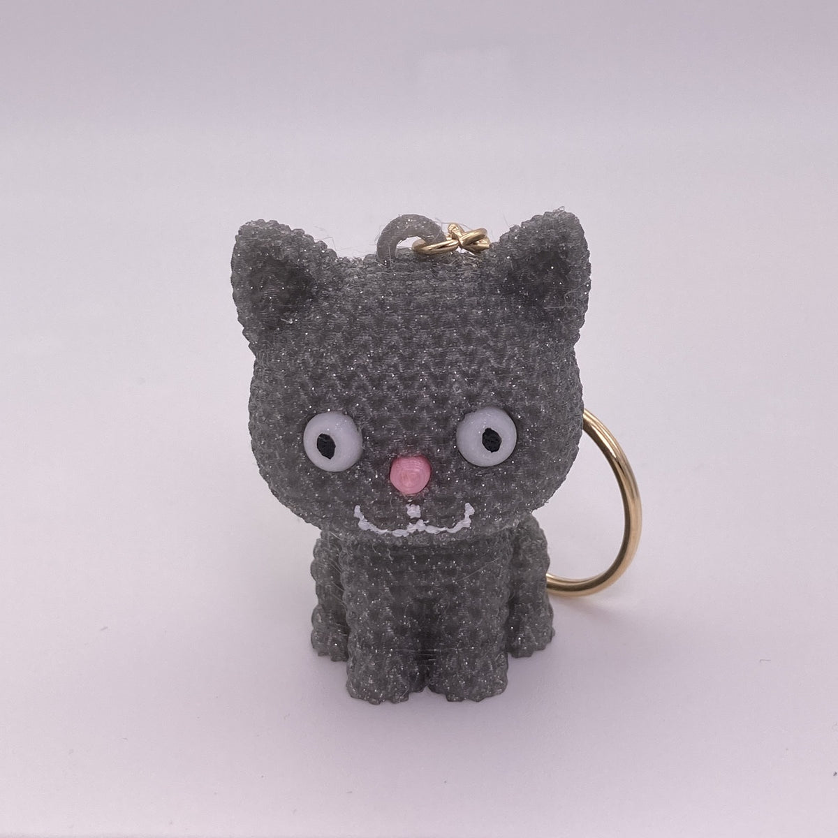 Knitted Kitty Keychains