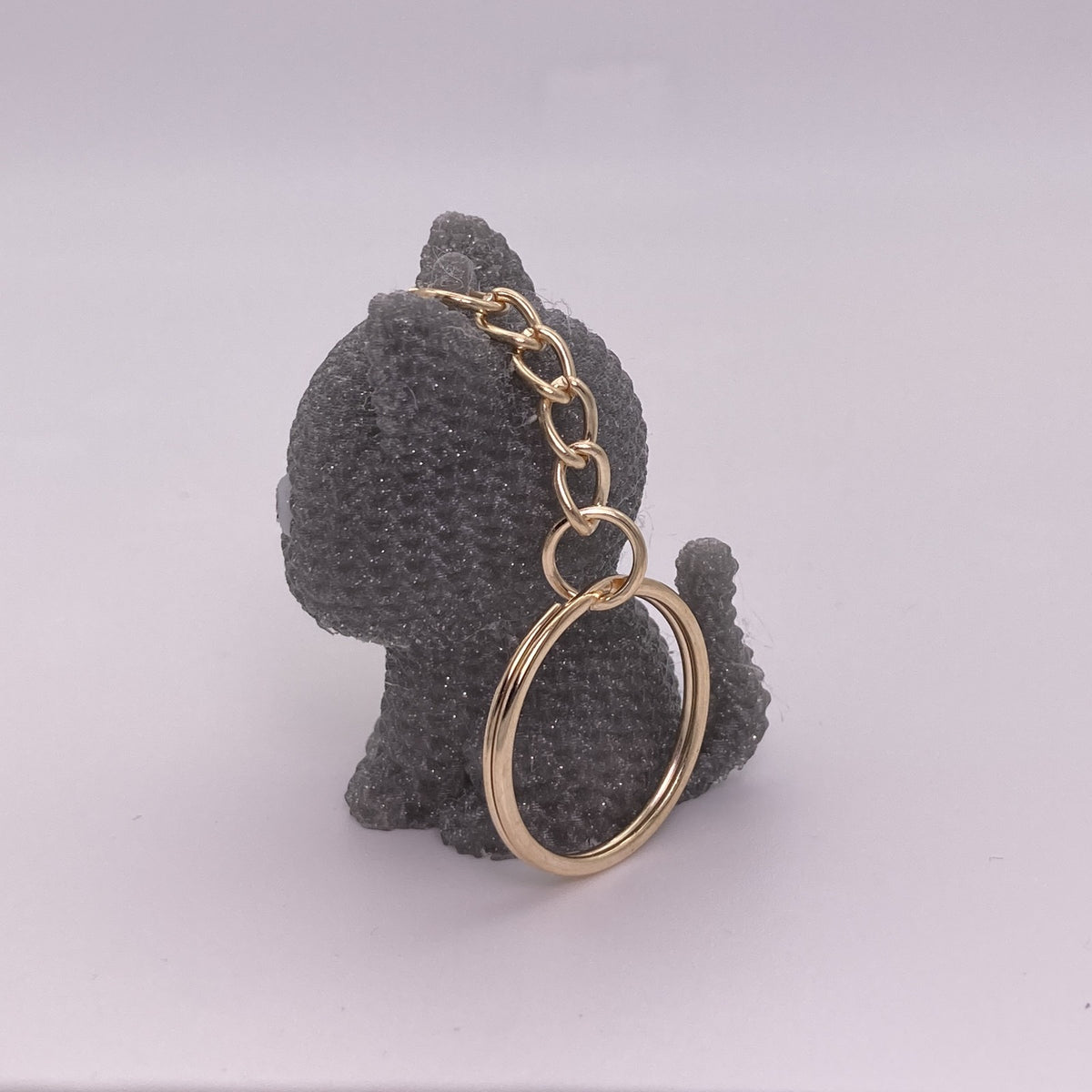 Knitted Kitty Keychains