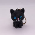Knitted Kitty Keychains