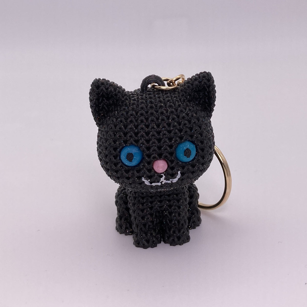 Knitted Kitty Keychains