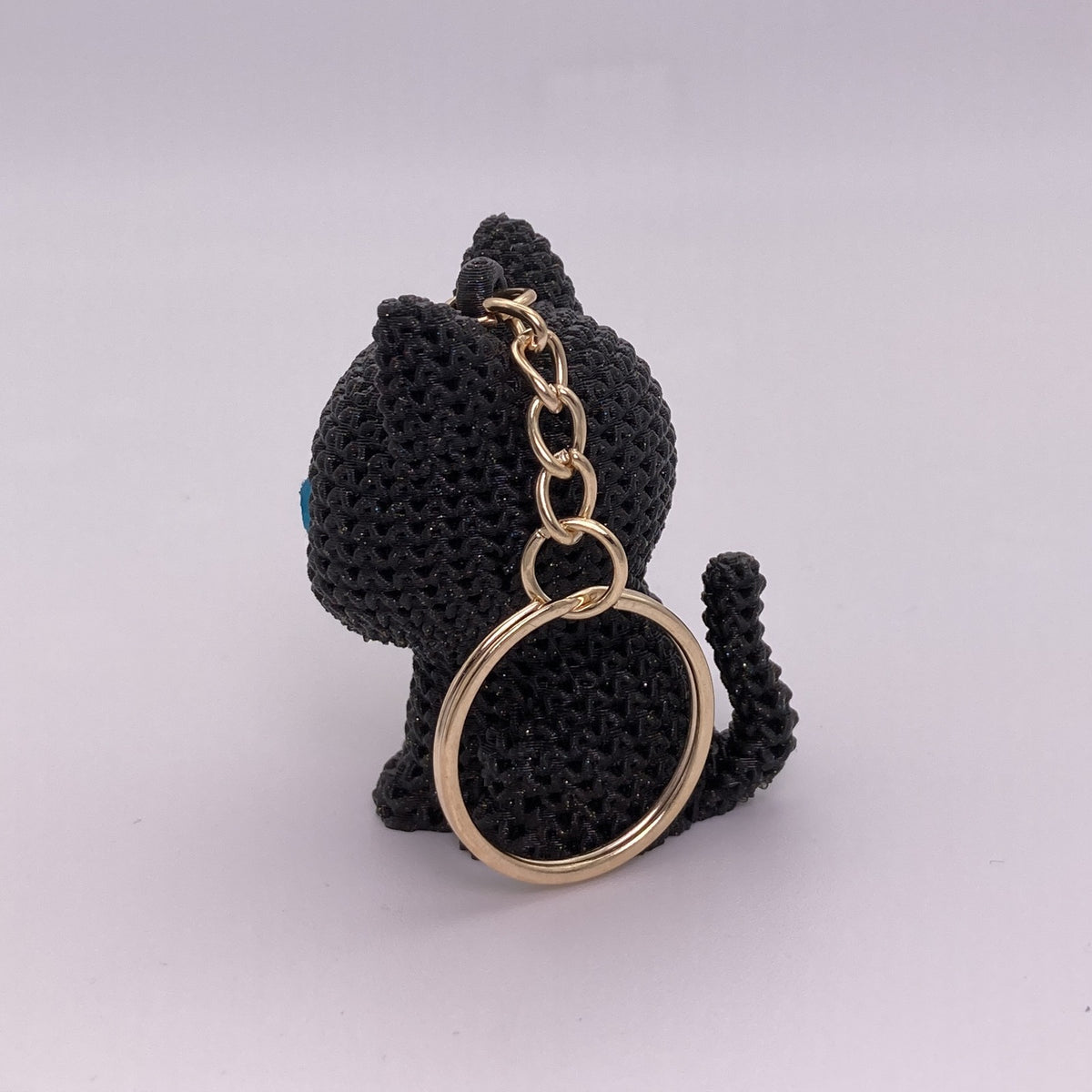 Knitted Kitty Keychains