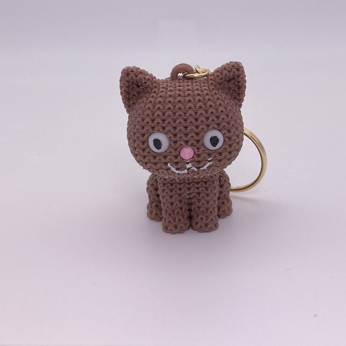 Knitted Kitty Keychains